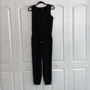 Long pant romper-jogger bottom